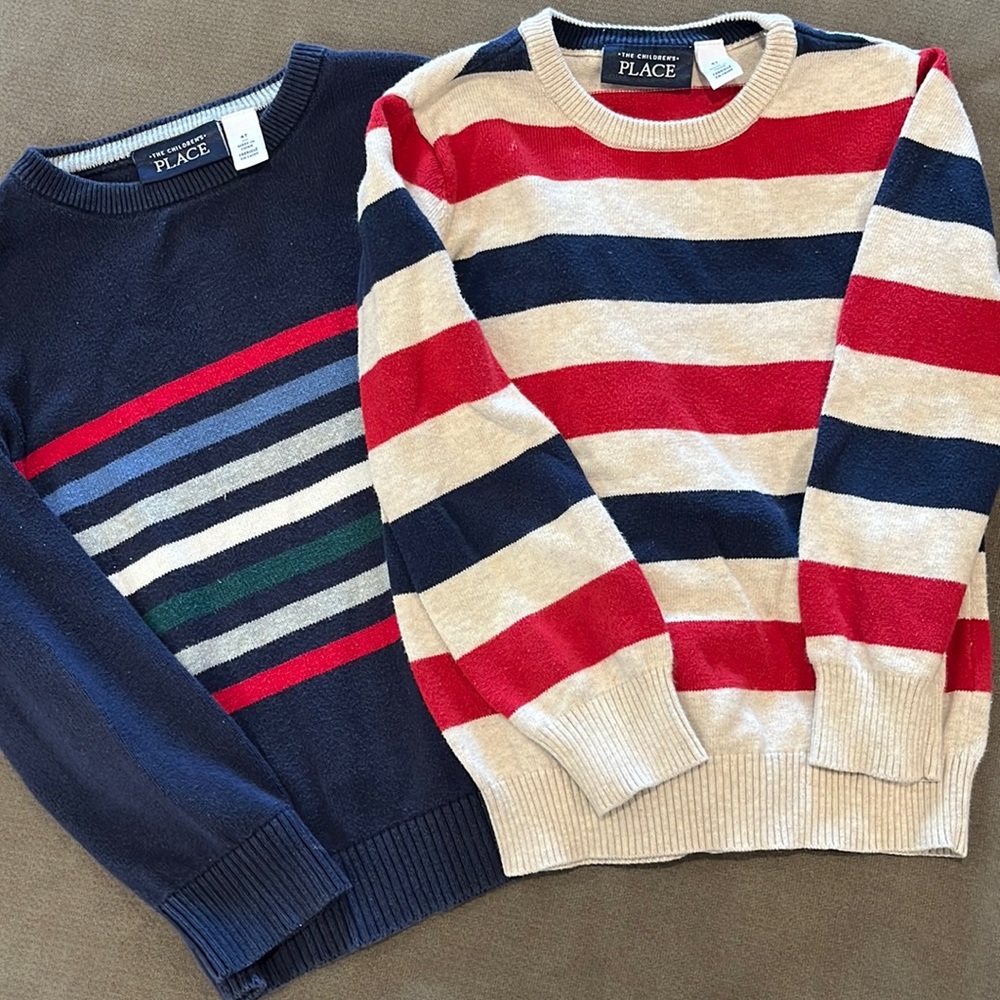 2 Toddler Boys Pullover Sweaters